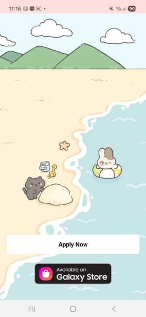 KakaoTalk Themes: Sunny Beach Friends screen shot 0