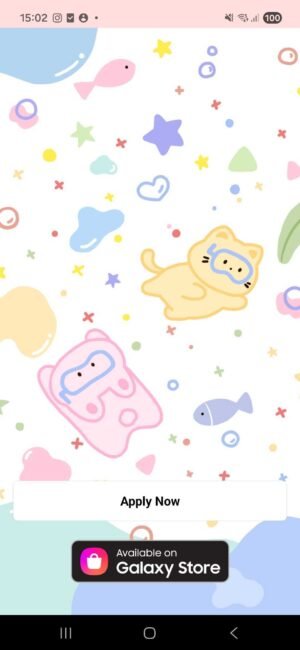KakaoTalk Themes: Cute Ocean Dive screen shot 0