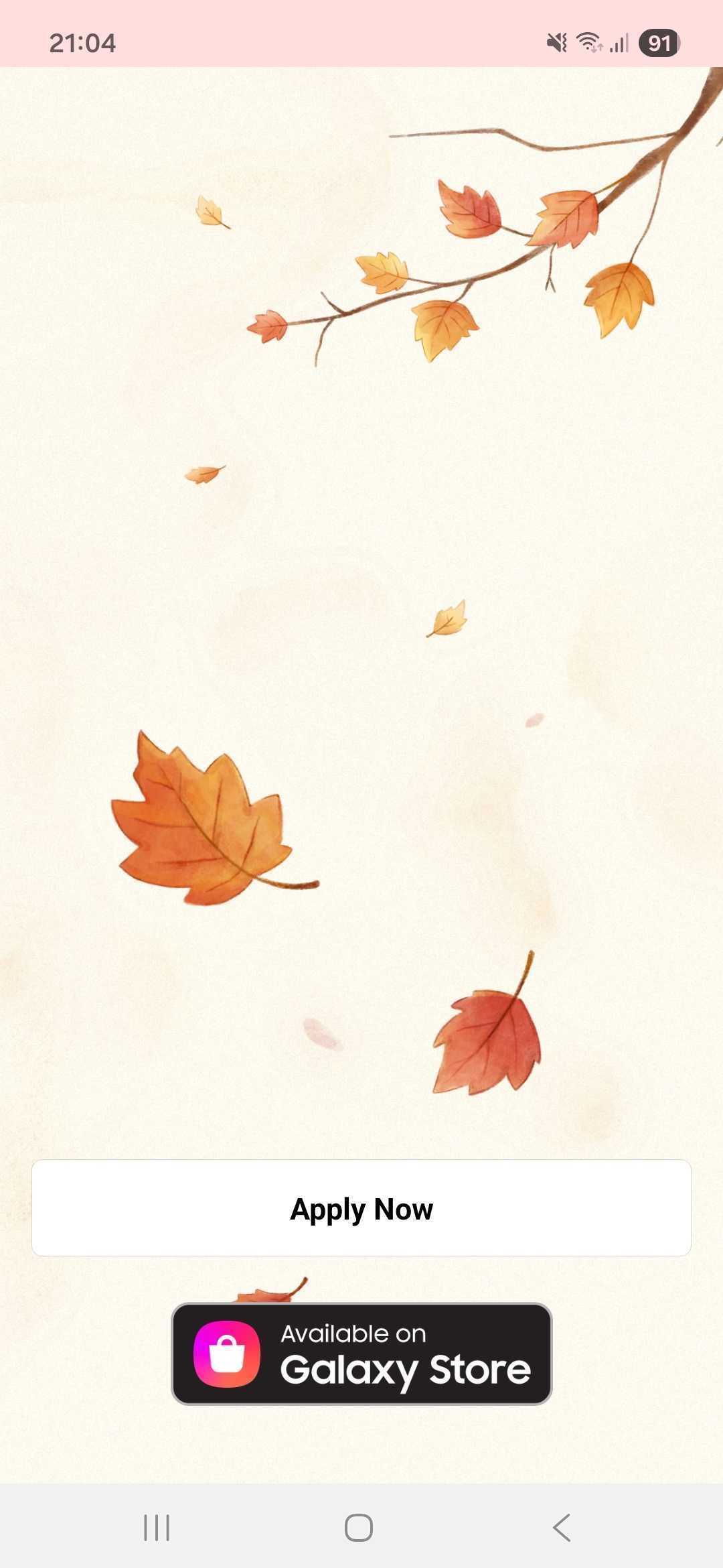 KakaoTalk Themes: Gentle Autumn Leaves screen shot 0