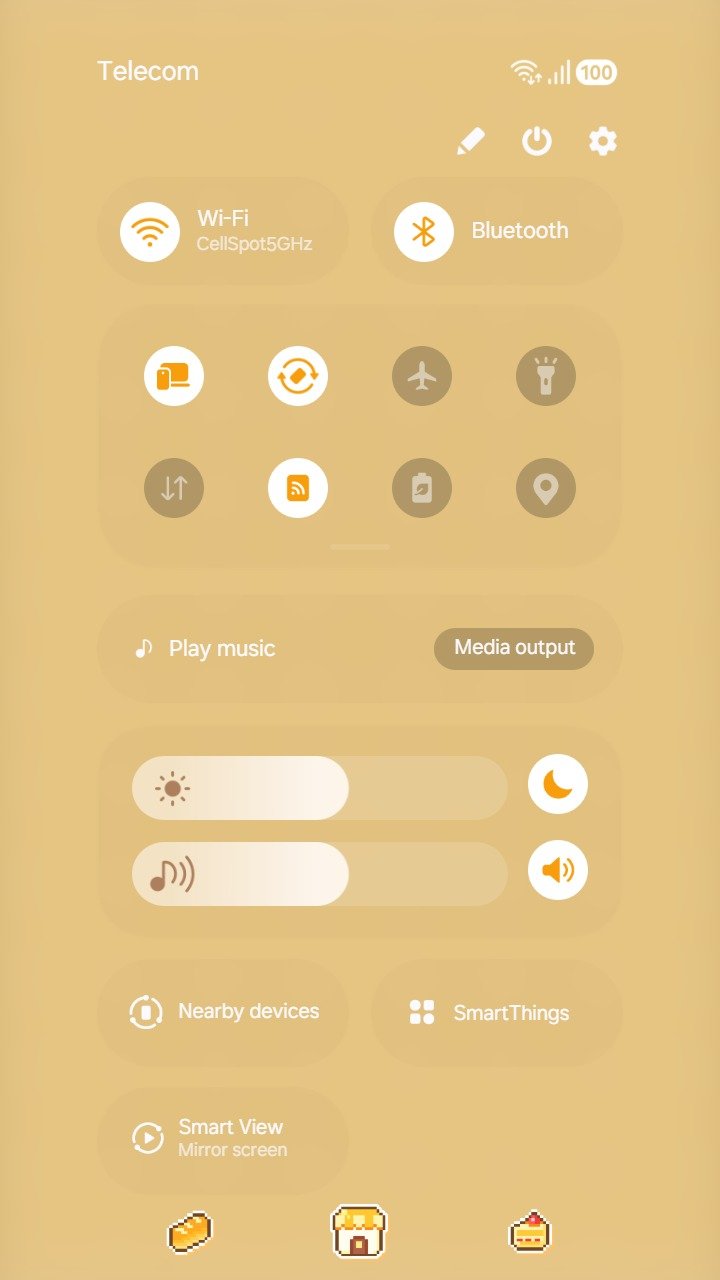 Samsung Themes: ❤️Mun❤️ Sweet Pixel Bakery ~❤️ Premium Theme See cute pixel art breads and lovely sweet cakes screen shot 4