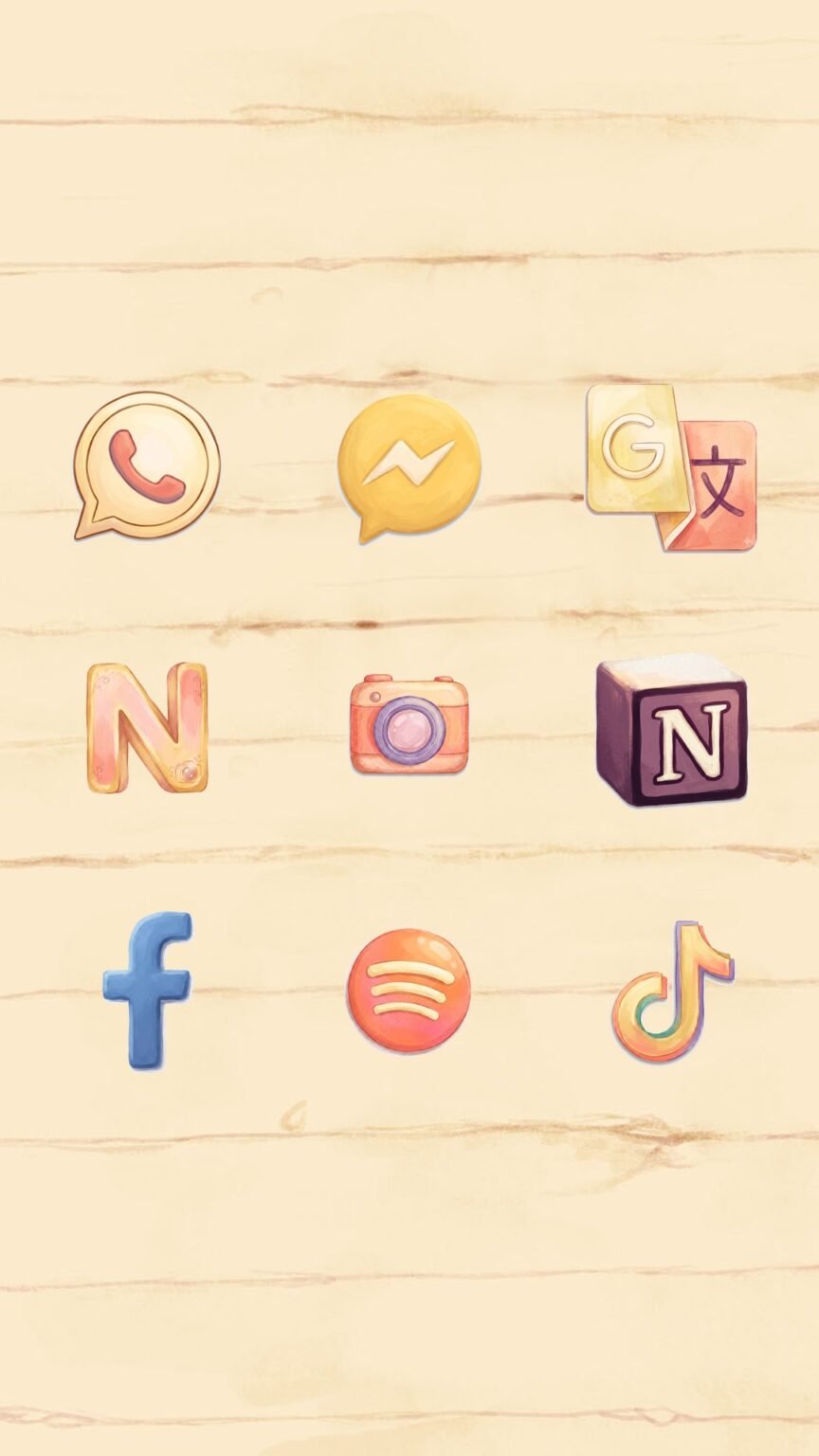 Sunflower Love Letter Icon Pack – 25 Free Custom App Icons