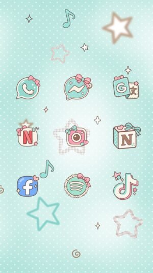 Chocomint Sweet Cake custom icons for WhatsApp, Messenger, Google Translate, Netflix, Instagram, Notion, Facebook, Spotify and TikTok – screenshot 1