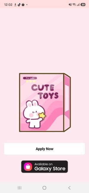 KakaoTalk Themes: Cute Bunny Toys screen shot 0