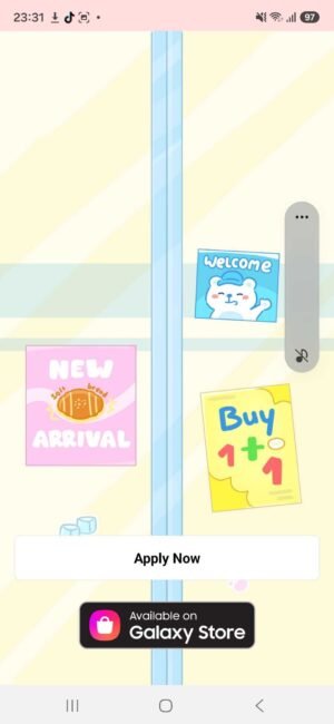 KakaoTalk Themes: Cute Snack Mart screen shot 0