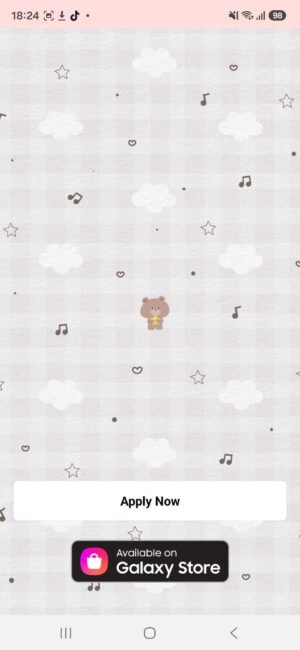 Starlight Bear Dream KakaoTalk theme for Android – screenshot 1
