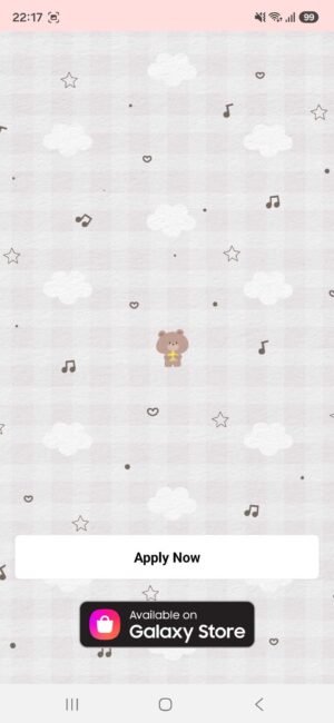 KakaoTalk Themes: Starlight Bear Dream screen shot 0