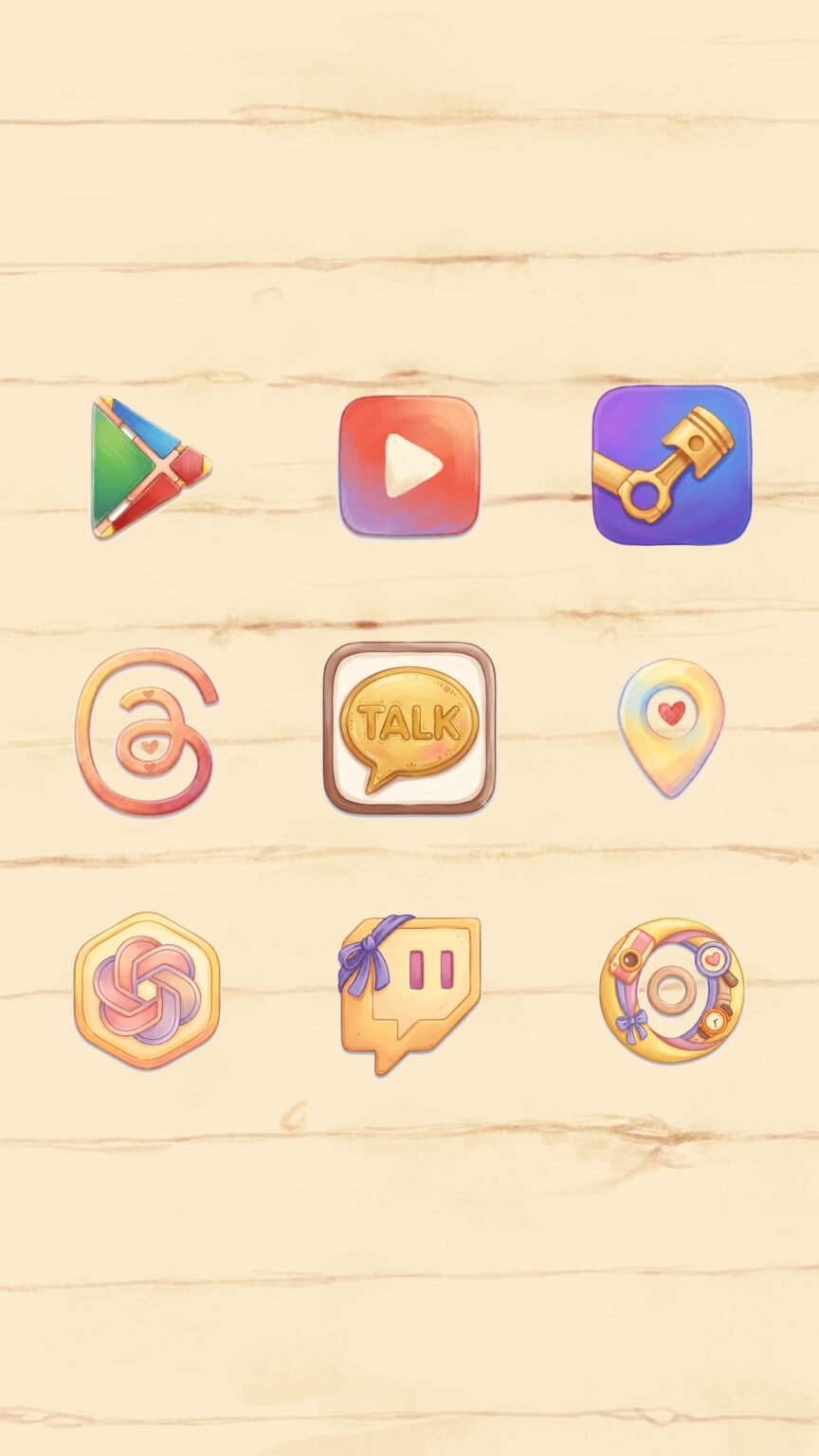 Sunflower Love Letter Icon Pack – 25 Free Custom App Icons