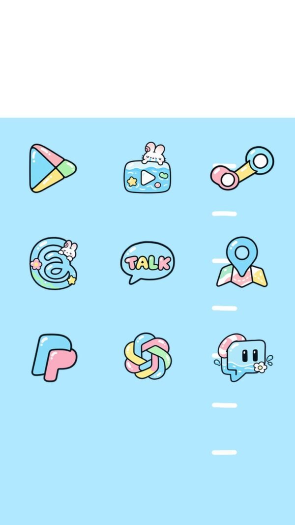 Cry Bunny Pool Icon Pack – 27 Free Custom App Icons