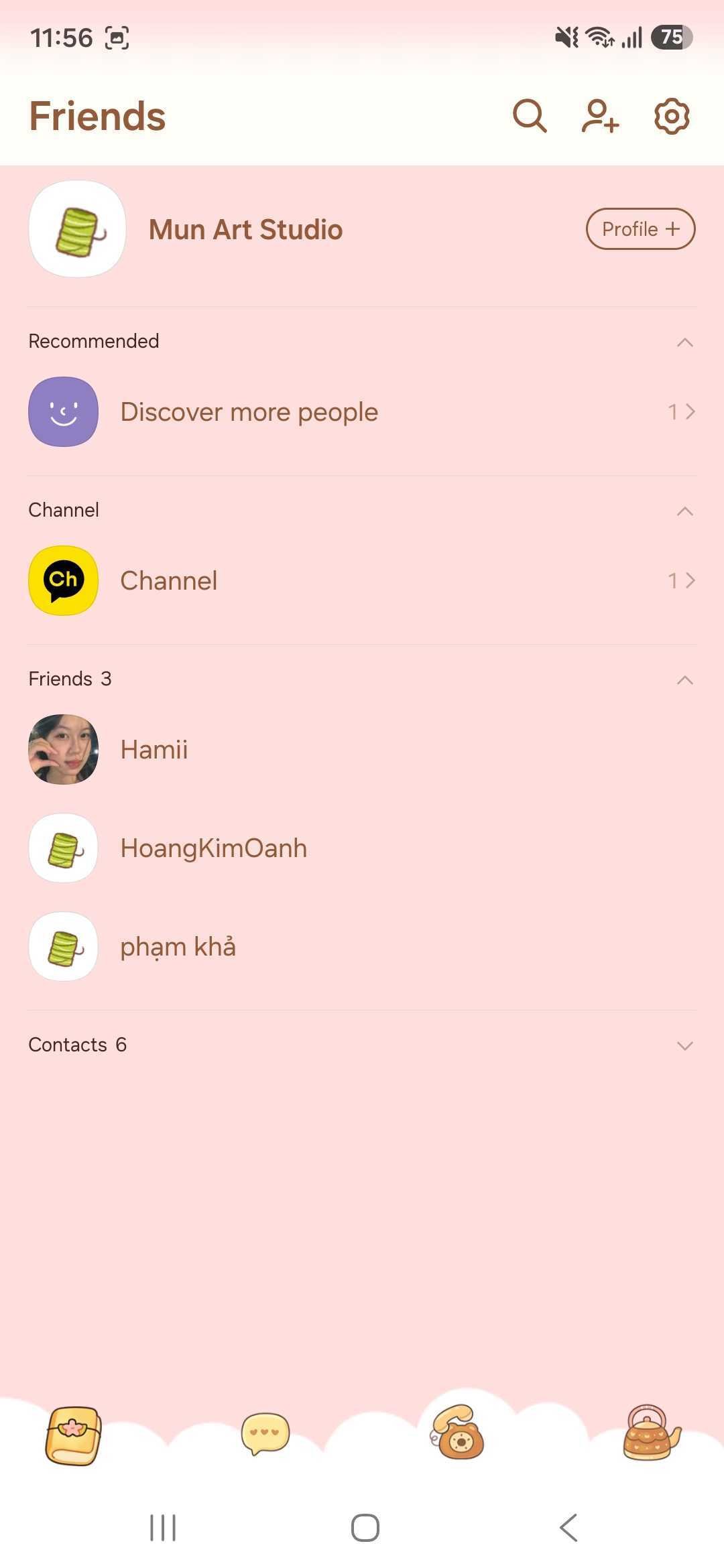 KakaoTalk Themes: Cozy Bear Tea screen shot 1
