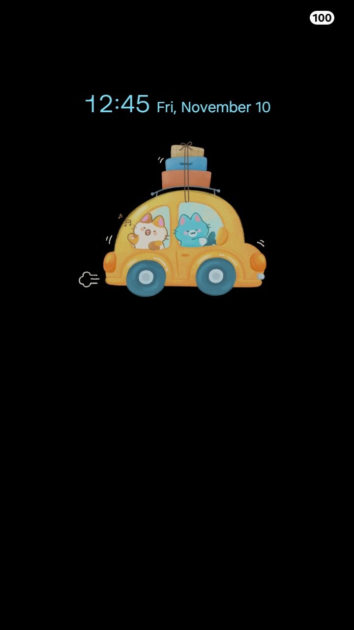 Samsung Themes: ❤️Mun❤️ Sunny Road Trip ~❤️ Premium Theme Cute kittens on a sunny, joyful summer road trip screen shot 6