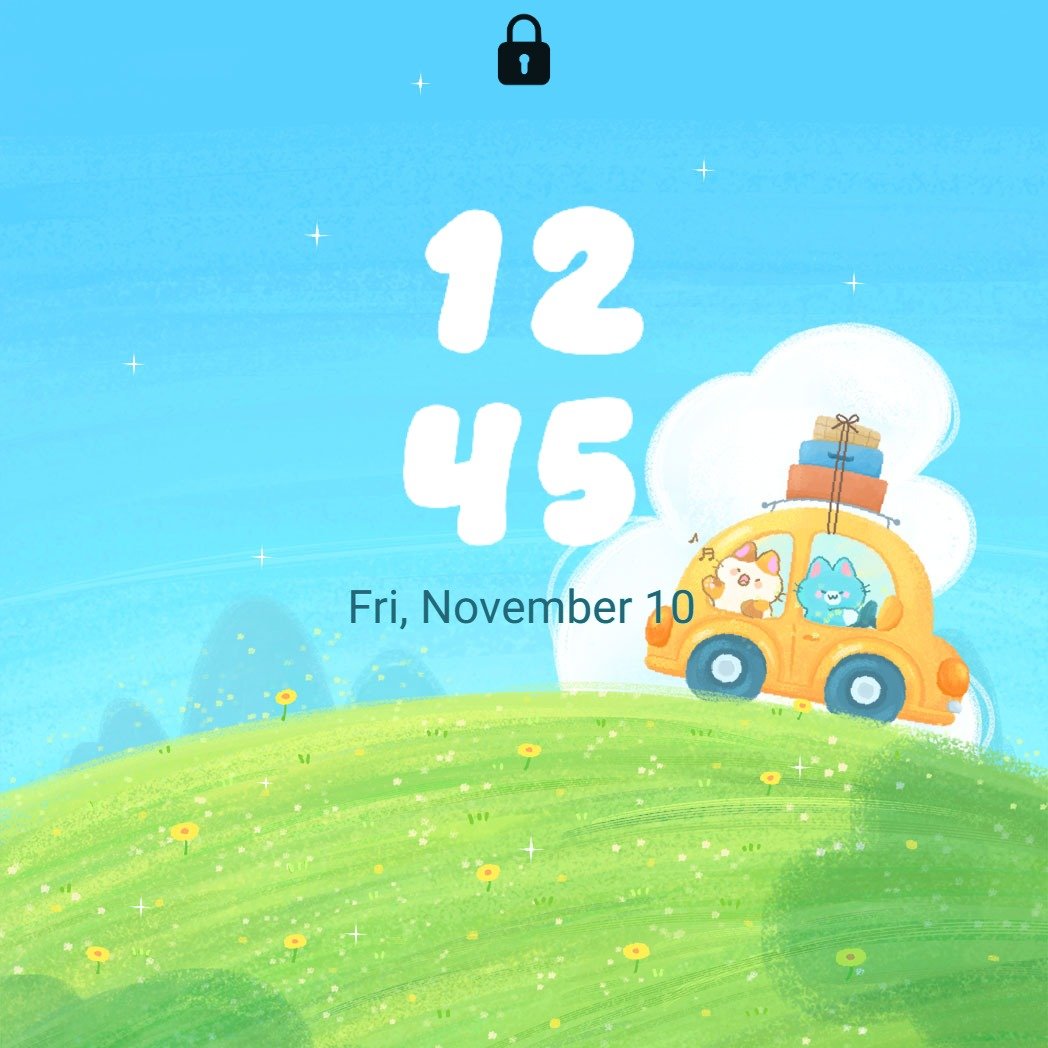 Samsung Themes: ❤️Mun❤️ Sunny Road Trip ~❤️ Premium Theme Cute kittens on a sunny, joyful summer road trip screen shot 7