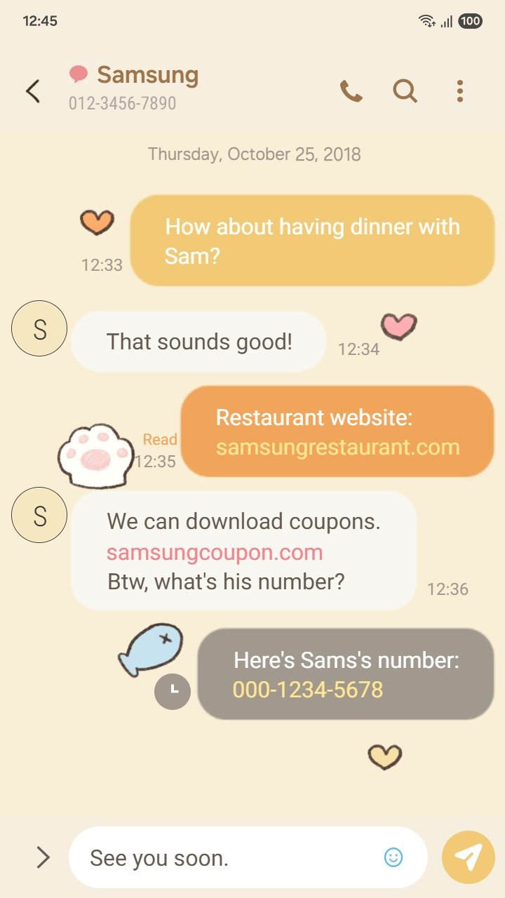 Samsung Themes: ❤️Mun❤️ Cozy Memo Cats ~❤️ Premium Theme A cute and cozy cat theme with memo grid notes screen shot 3