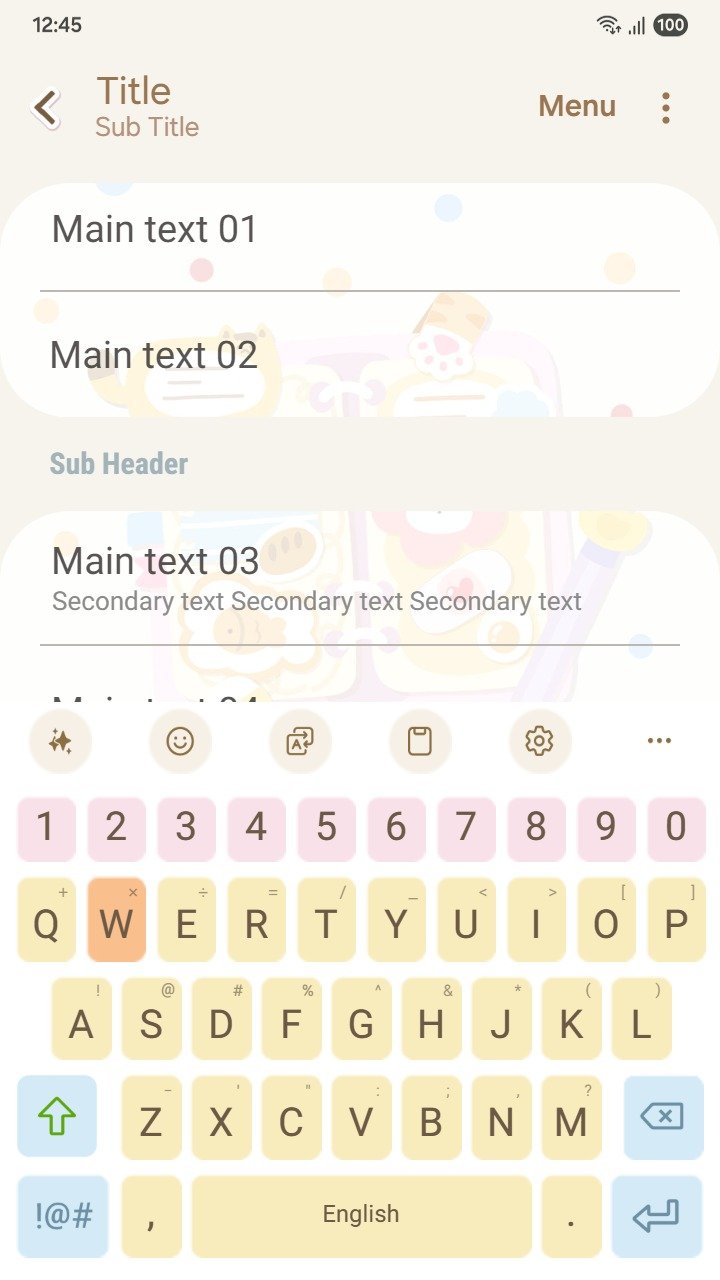 Samsung Themes: ❤️Mun❤️ Pastel Journal ~❤️ Premium Theme a sweet pastel notebook filled with cute doodles screen shot 5
