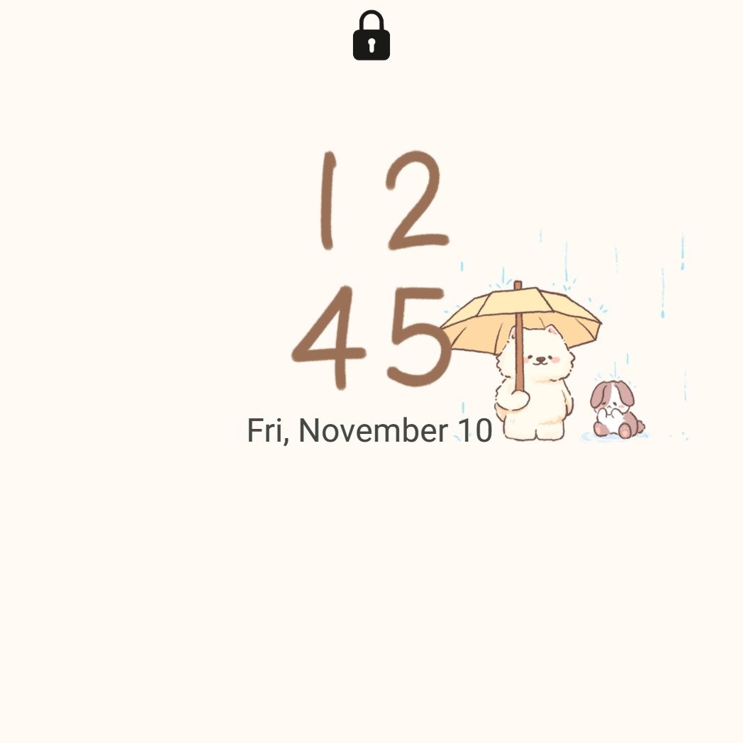 Samsung Themes: ❤️Mun❤️ Peaceful Rain Playlist ~❤️ Premium Theme see sweet friends listening to a peaceful rain playlist screen shot 7
