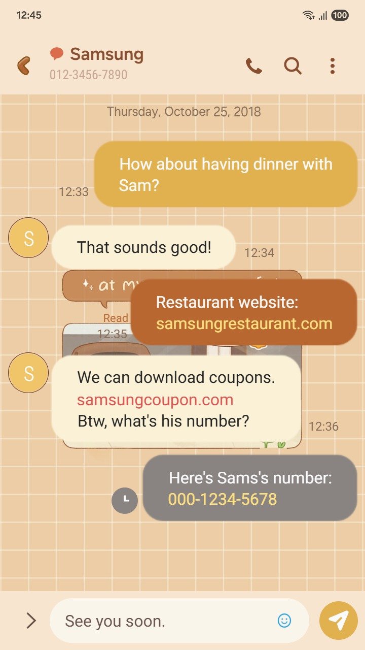 Samsung Themes: ❤️Mun❤️ Cozy Cafe Diary ~❤️ Premium Theme see sweet and cozy cafe illustrations for your phone screen shot 3