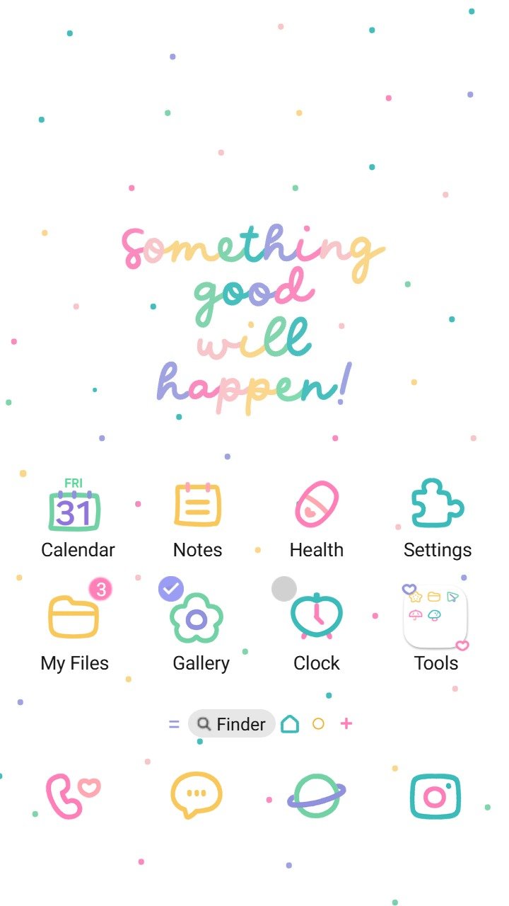Samsung Themes: ❤️Mun❤️ Good Vibes Only ~❤️ Premium Theme brighten your day with sweet, uplifting pastel quote wallpapers screen shot 0