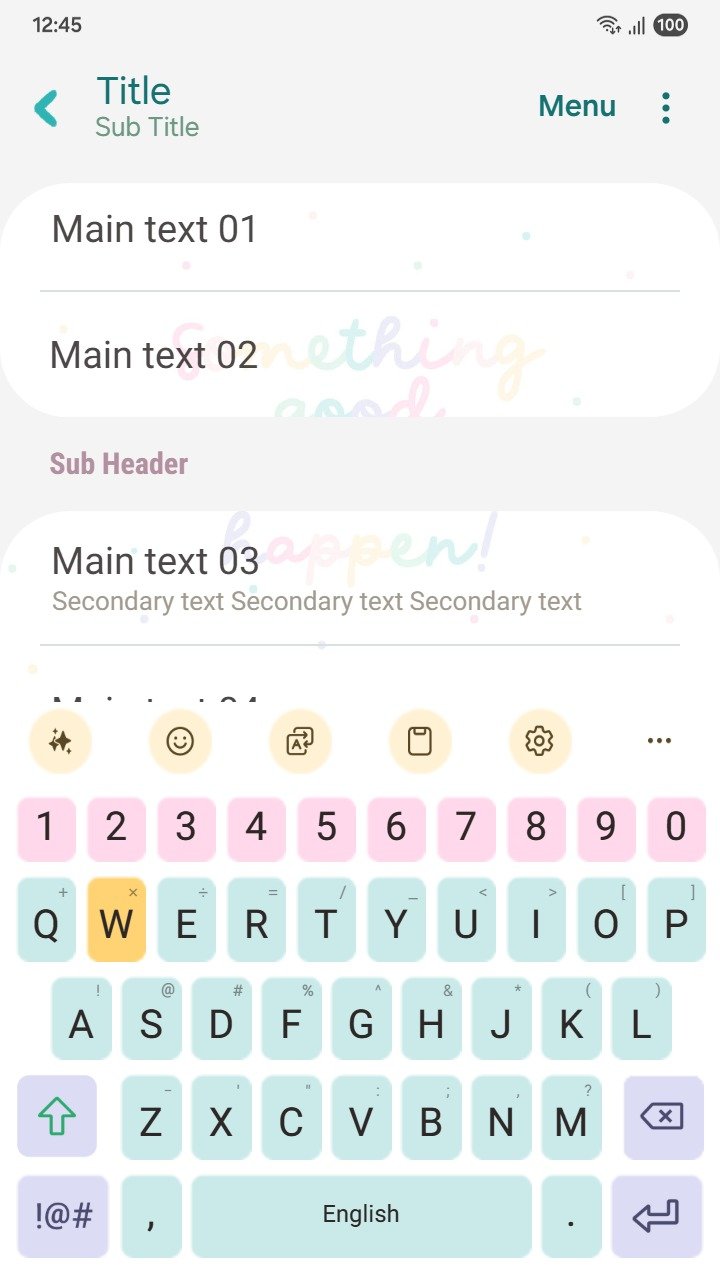 Samsung Themes: ❤️Mun❤️ Good Vibes Only ~❤️ Premium Theme brighten your day with sweet, uplifting pastel quote wallpapers screen shot 5