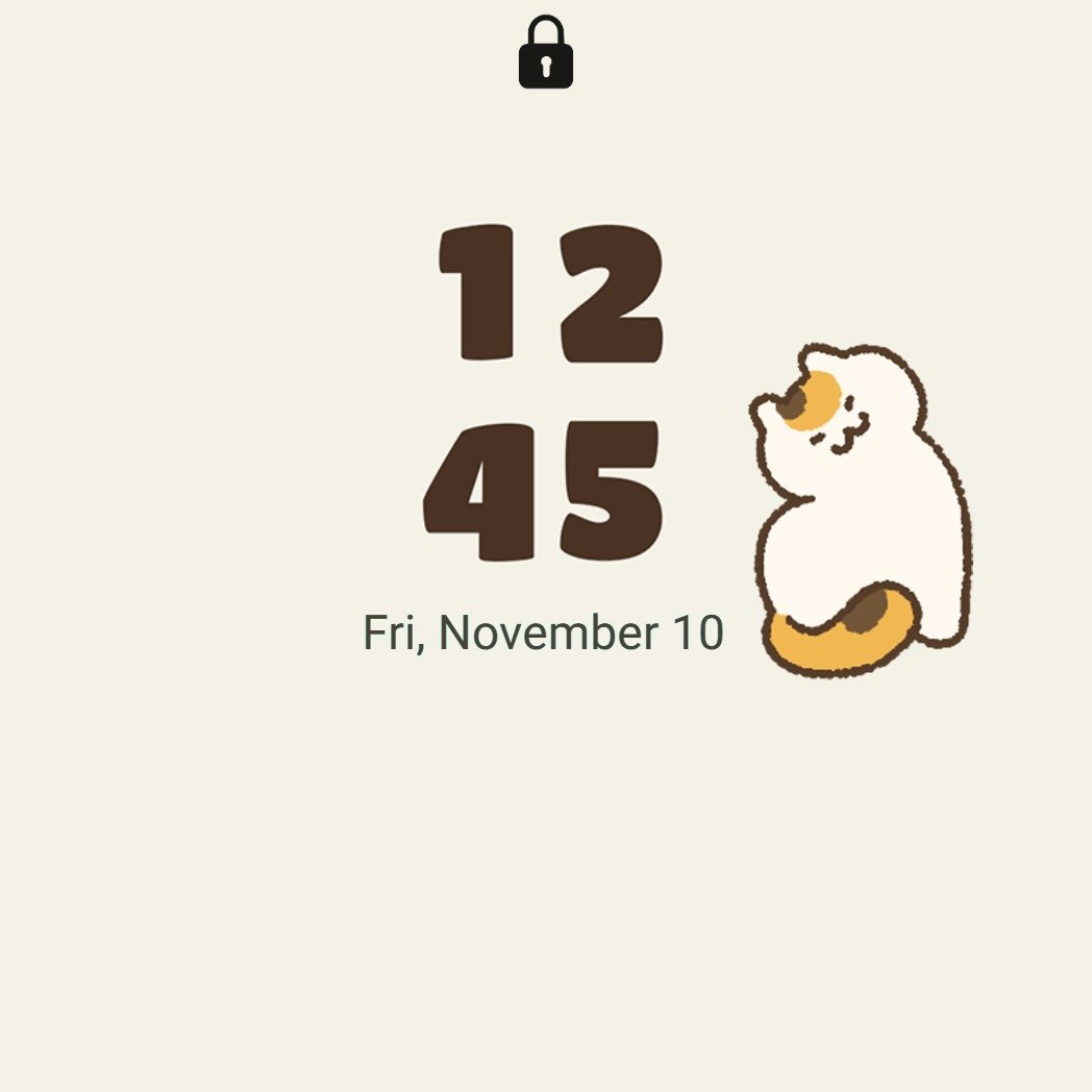 Samsung Themes: ❤️Mun❤️ Cozy Cat Pattern ~❤️ Premium Theme cute illustrations of playful cats in a repeating pattern screen shot 7