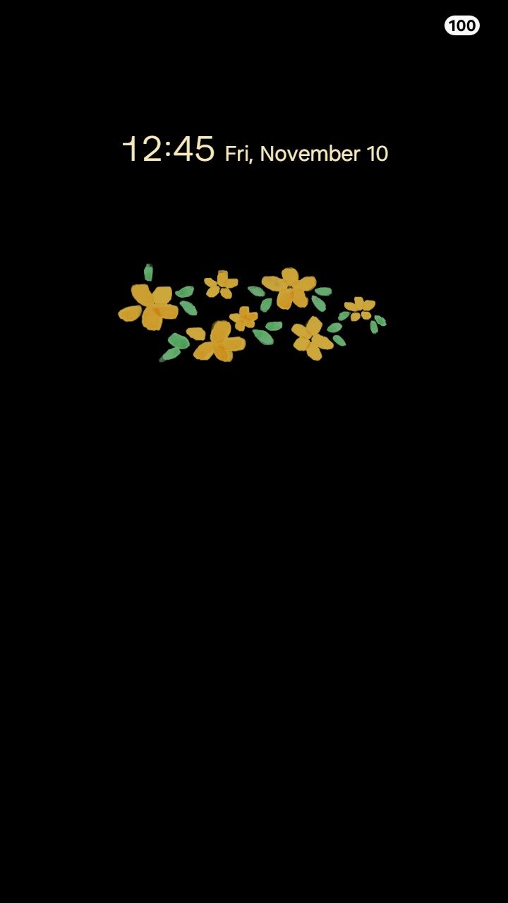 Samsung Themes: ❤️Mun❤️ Yellow Floral Grid ~❤️ Premium Theme see gentle yellow flowers on a soft green grid screen shot 6