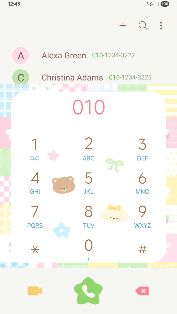 Samsung Themes: ❤️Mun❤️ Sweet Pastel Patchwork ~❤️ Premium Theme with beautiful, light pastel pattern on your screen screen shot 2