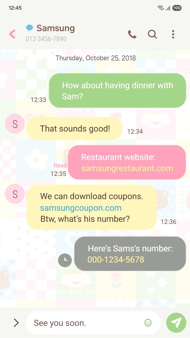 Samsung Themes: ❤️Mun❤️ Sweet Pastel Patchwork ~❤️ Premium Theme with beautiful, light pastel pattern on your screen screen shot 3