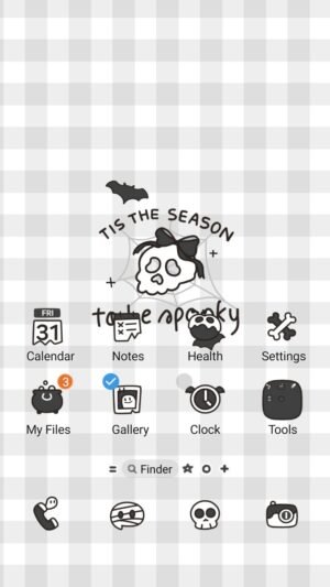 Samsung Themes: ❤️Mun❤️ Friendly Spooky Season ~❤️ Premium Theme with a light, friendly spooky theme on your screen screen shot 0