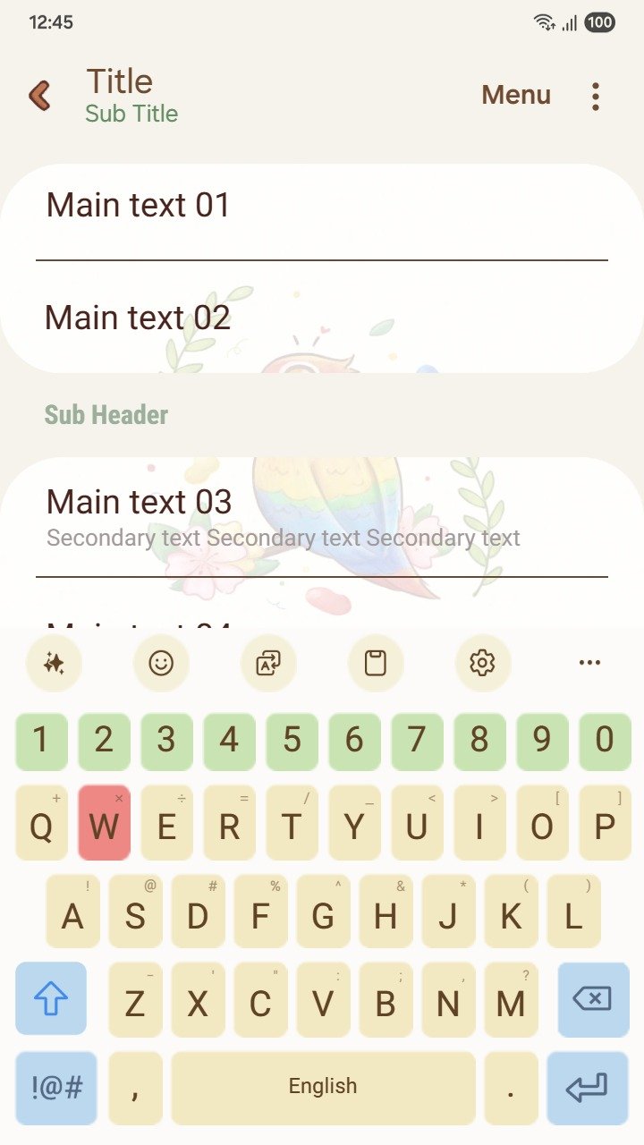 Samsung Themes: ❤️Mun❤️ Rainbow Parrot Animated ~❤️ Premium Animated Theme polite and friendly parrot beautify your phone screen shot 5