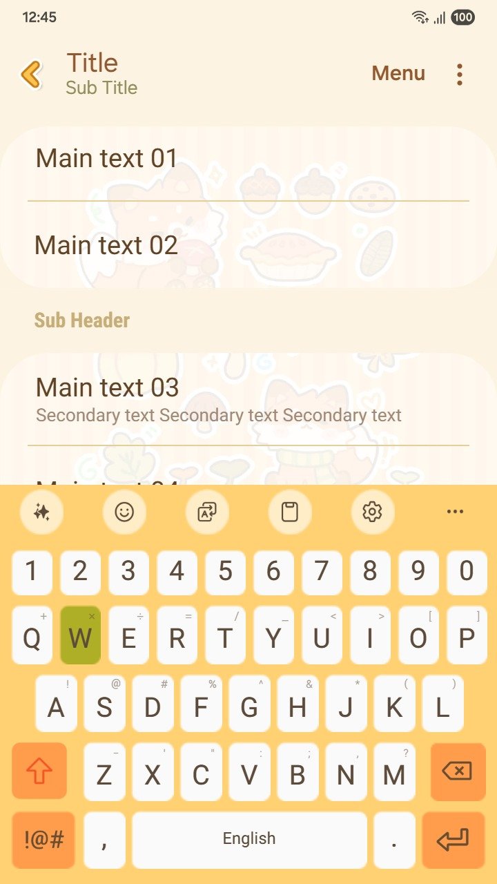 Samsung Themes: ❤️Mun❤️ Autumn Fox ~❤️ Premium Theme with this cute autumn fox and cozy fall stickers screen shot 5