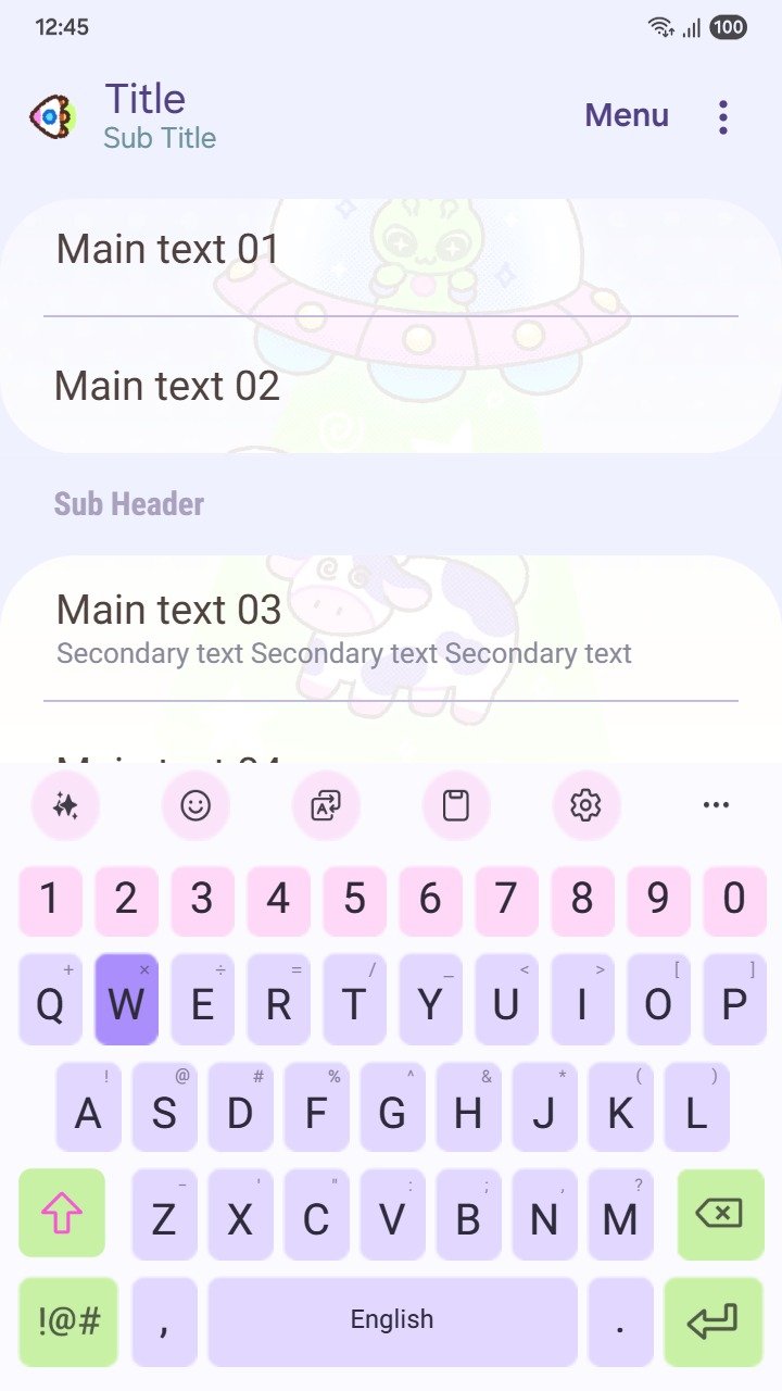 Samsung Themes: ❤️Mun❤️ Cute Alien Cow ~❤️ Premium Theme cute alien abducted a funny cow for your screen screen shot 5