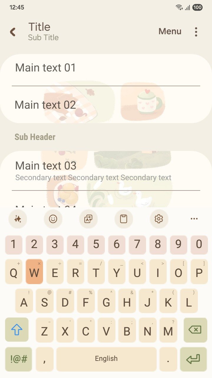 Samsung Themes: ❤️Mun❤️ Peaceful And Happy ~❤️ Premium Theme cozy, hand drawn nature illustrations to calm your screen screen shot 5