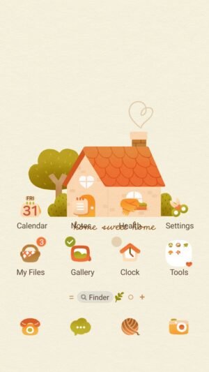 Samsung Themes: ❤️Mun❤️ Home Sweet Home ~❤️ Premium Theme see a cozy, warm cottage on your screen daily screen shot 0