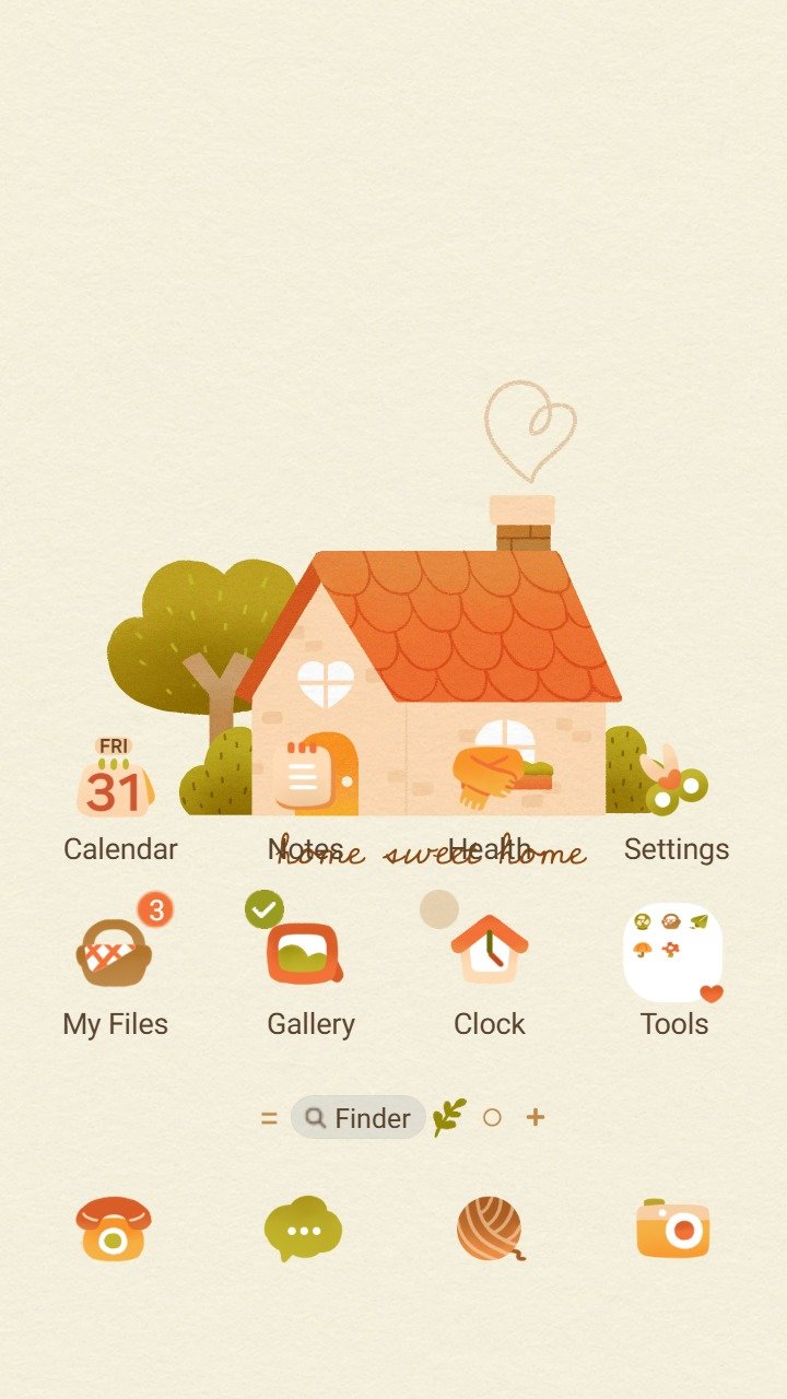 Samsung Themes: ❤️Mun❤️ Home Sweet Home ~❤️ Premium Theme see a cozy, warm cottage on your screen daily screen shot 0