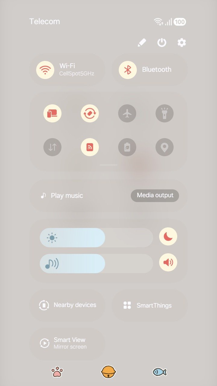 Samsung Themes: ❤️Mun❤️ Apple of My Eye ~❤️ Premium Theme minimalist cat doodle with a sweet romantic phrase screen shot 4