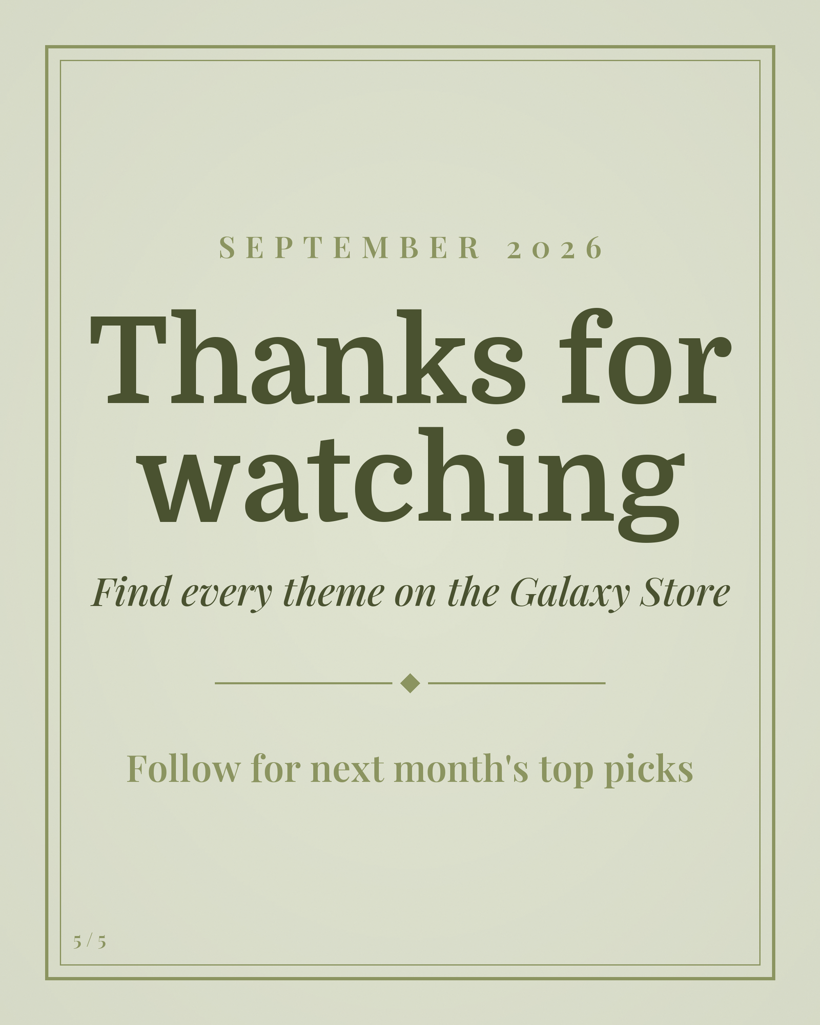 September 2026 top Mun Samsung Galaxy themes closing graphic